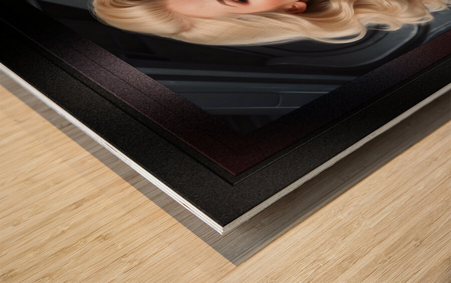 Illysia Natski Captivating AI Concept Art Illustration Portrait by Xzendor7 Wood print