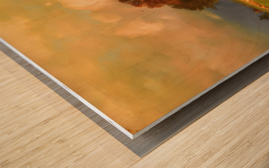 Durham Connecticut by George Inness Wood print