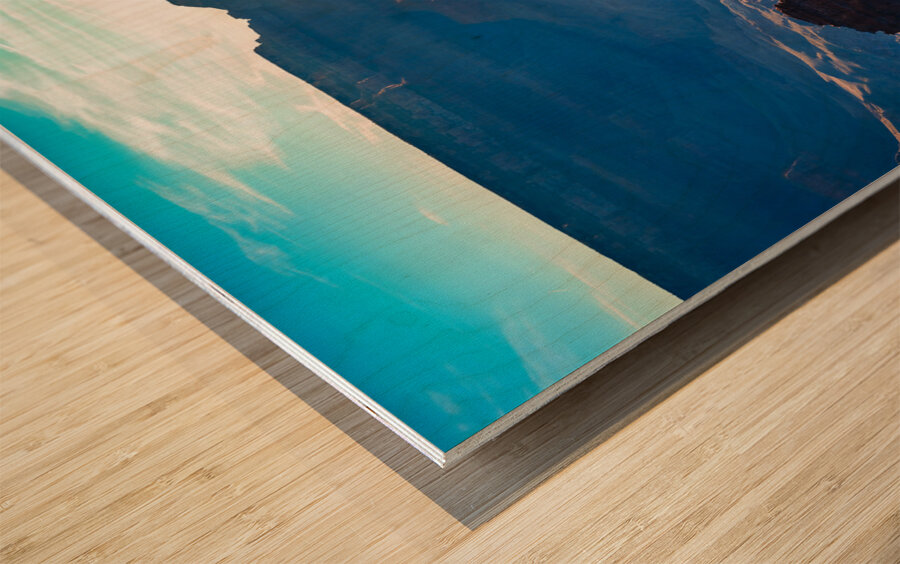 Dawns Embrace: Mather Points Canyon Vista Wood print