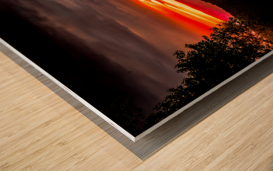 Virginia Mountain Overlook Wood print