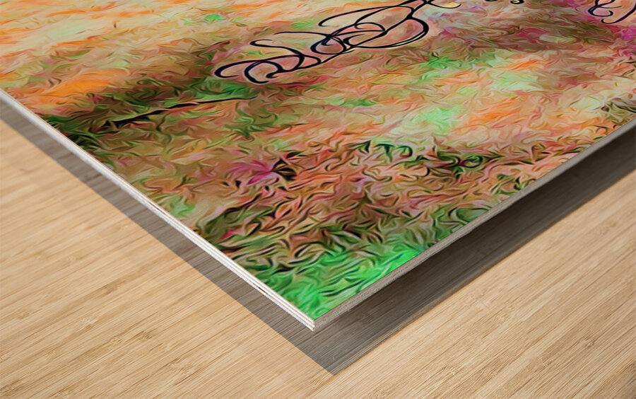 ArtXcl 079 vintage dig oil Wood print