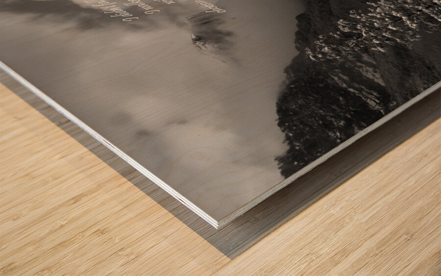 Walked in Love Poem Wood print