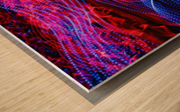 lights abstract curves long exposure Wood print