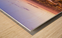 City Lights Wood print