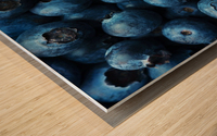 Blueberries Background Close-up Wood print