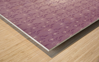 Ornamental Pink Artwork Wood print