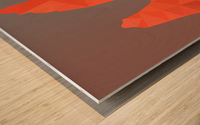 Torres del Paine National Park Low Poly Art  Impression sur bois