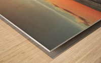 Sunset  Wood print