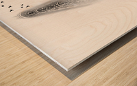 white Impression sur bois