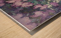 White bush in lilac Wood print