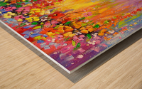 A symphony of colors Wood print