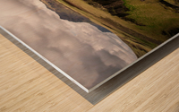Iceland mountain range Wood print