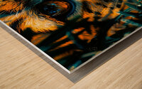 Wild Cat Eyes Wood print