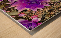 Arte 145 Dahlias Flowers pastel-paint-style Wood print