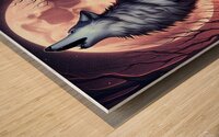 Howling Wolf 2 Wood print