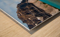 Jasper National Park River and Glacier Wood print