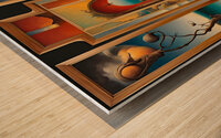TWINS Wood print