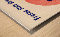 fresno state bulldog basketball throwback Wood print