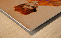early 1900s clemson football art remix Wood print