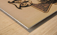 early 1900s owl with book row1 Wood print