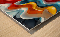 Abstract Sensation Wood print