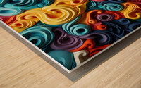 Abstract Vibration Wood print