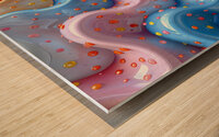 Fluid Abstract Wood print