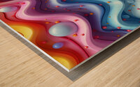 Abstract Radiance Wood print