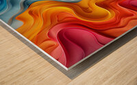 Abstract Fusion Wood print