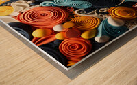 Intriguing Abstract Impression Wood print