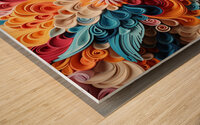 Modern Abstract Creation Wood print