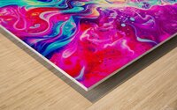 Psychedelic Mind Stream Wood print