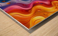 Flow Abstract Wood print