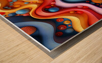 Abstract Essence Wood print
