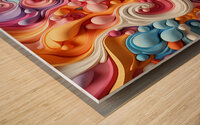 Abstract Impression Wood print
