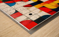 Hop Scotch Abstract Wood print