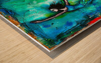 Dancing On The Floor - Aquamarina Wood print