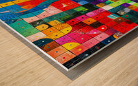 Colored Channels Wood print