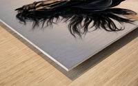 Wild Friesian Wood print