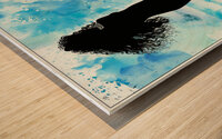 Beach Silhouette Wood print