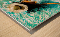Chillaxing Wood print