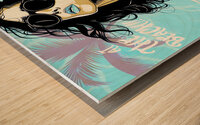At The Beach Tanning Wood print