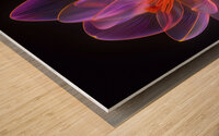 Glowing Flower Wood print