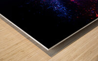 shattering glass ball  Wood print