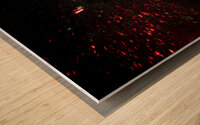 light bulb shattering  Wood print