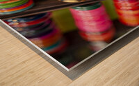 artistic coloured bracelets Wood print