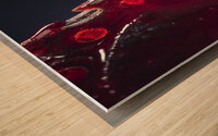 bloody chainsaw background Wood print