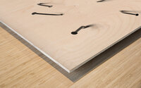 crooked nails background Wood print