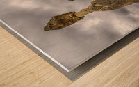 rock formations within the love valley  Wood print