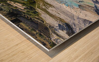 natural thermal baths in pamukkale.  Wood print